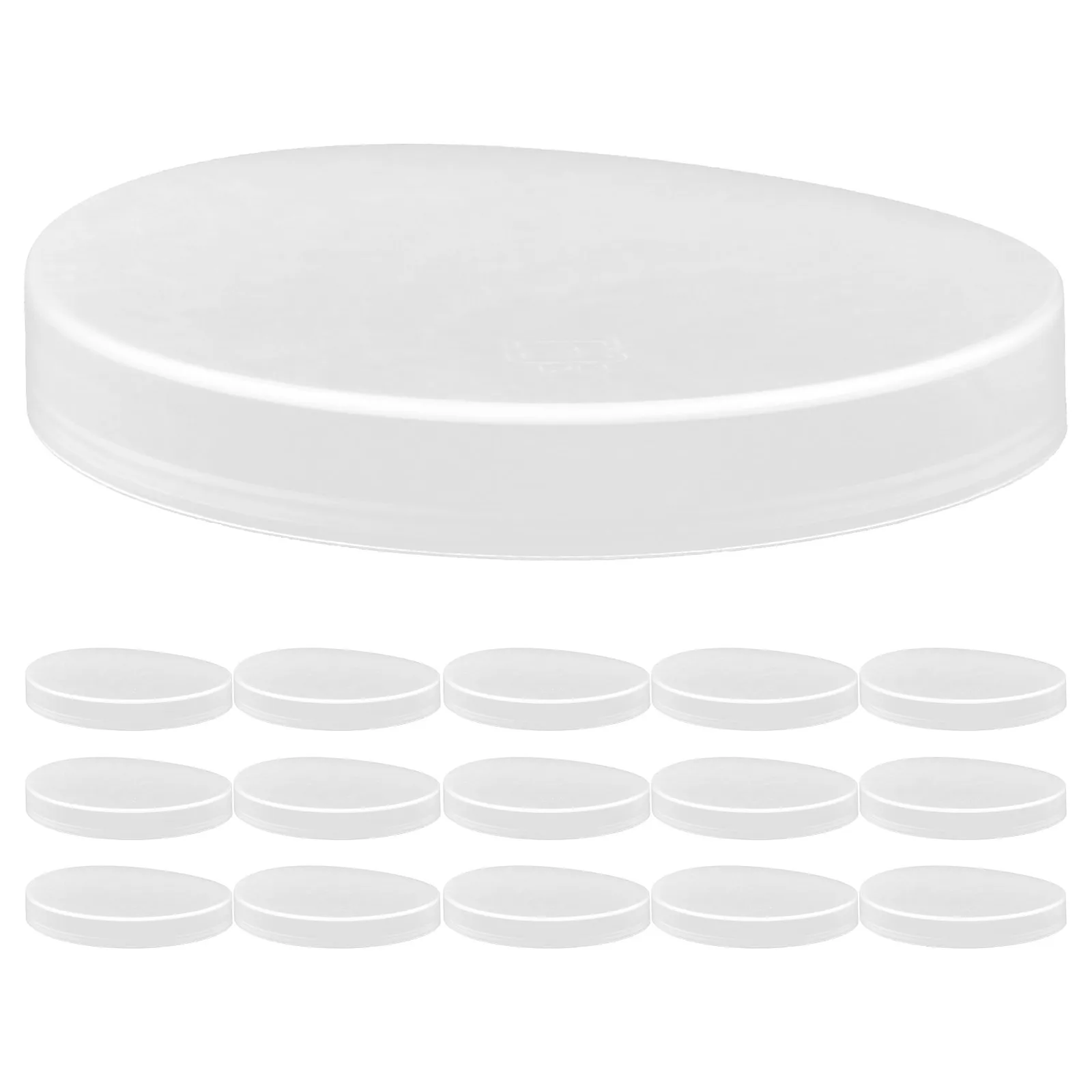 

50pcs Milk Bottle Caps 67mm PE Reusable Leak Proof Replacement Lids for Daily Use Juice Bottle Supplies