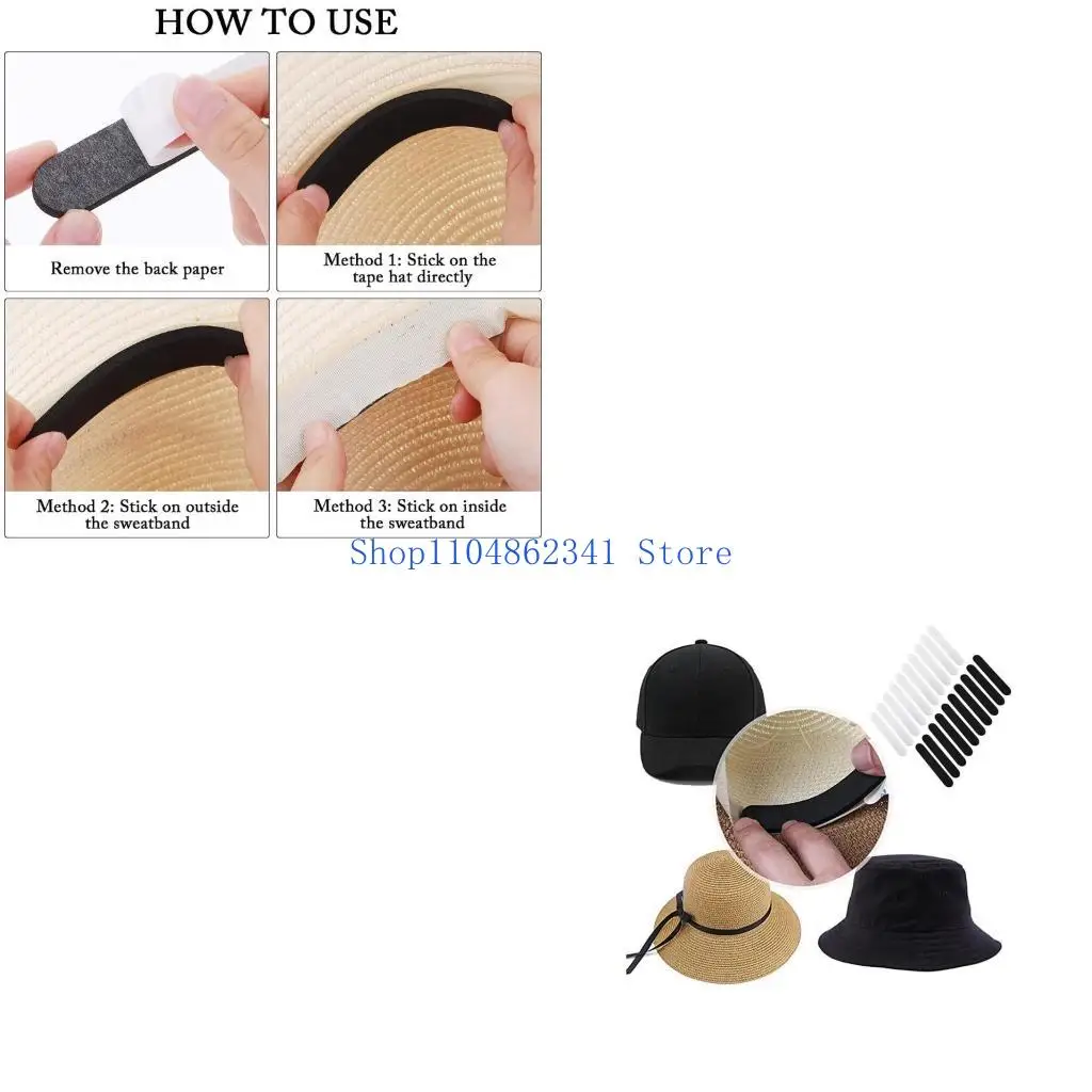 

5asd 10 шт., наклейки для уменьшения размера капюшона, сохраняют шляпу чистой, универсальные подушечки для шляпы