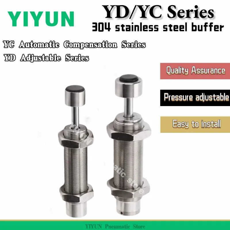 

Гидравлический буфер из нержавеющей стали 304, 1 шт., серии YC2030-2R, YC2015-2NR, YC2016-2R, YC2020-2R, YC2050-2R, YC2065-R, YC2525-2R, YIYUN