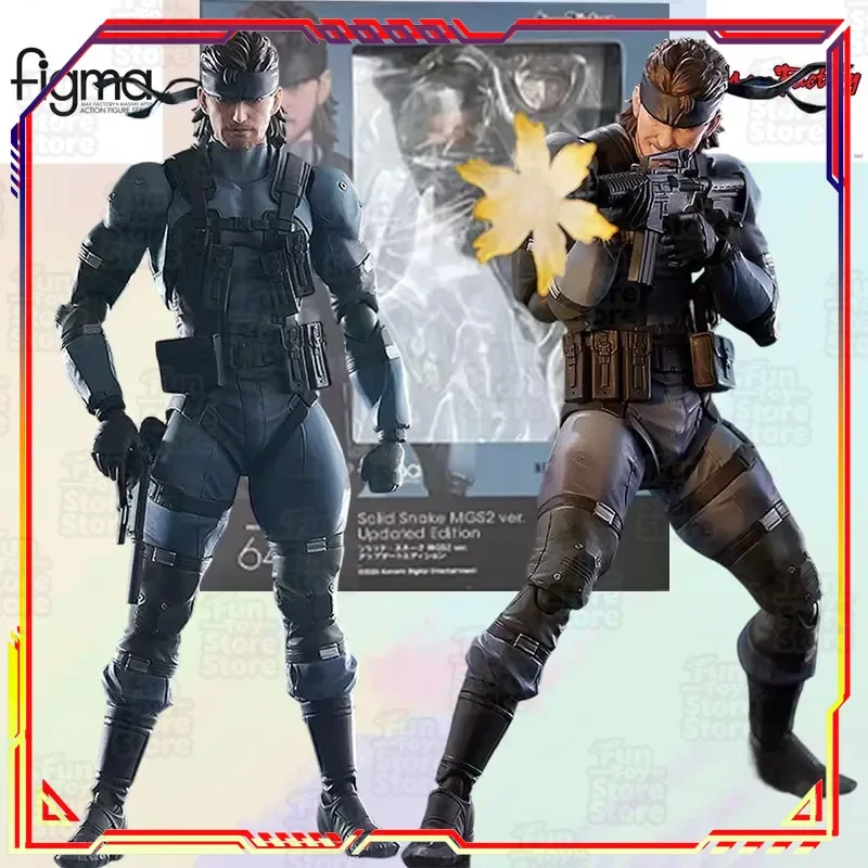 Figura de acción Max Factory figma SOLID SNAKE Metal Gear Solid 2 MGS2, kit de modelo coleccionable, juguete de regalo para niños, fanáticos del anime