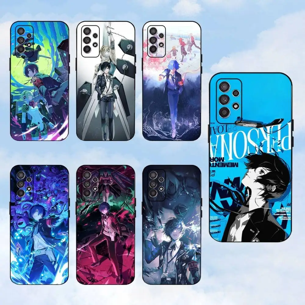 

P-Persona Game Phone Case For Samsung S25,S24,S23,S22,S21,S20,S10,Ultra,Plus,Lite,FE,Soft Silicone Black Cover