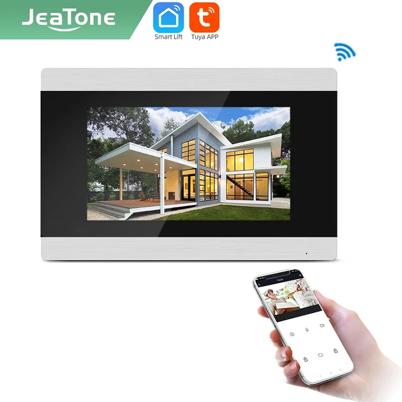 

Jeatone Tuya 7Inch Video Door Phone Intercom Doorbell For Smart Home Outdoor Door Eye Camera Wireless WiFi Access Control System