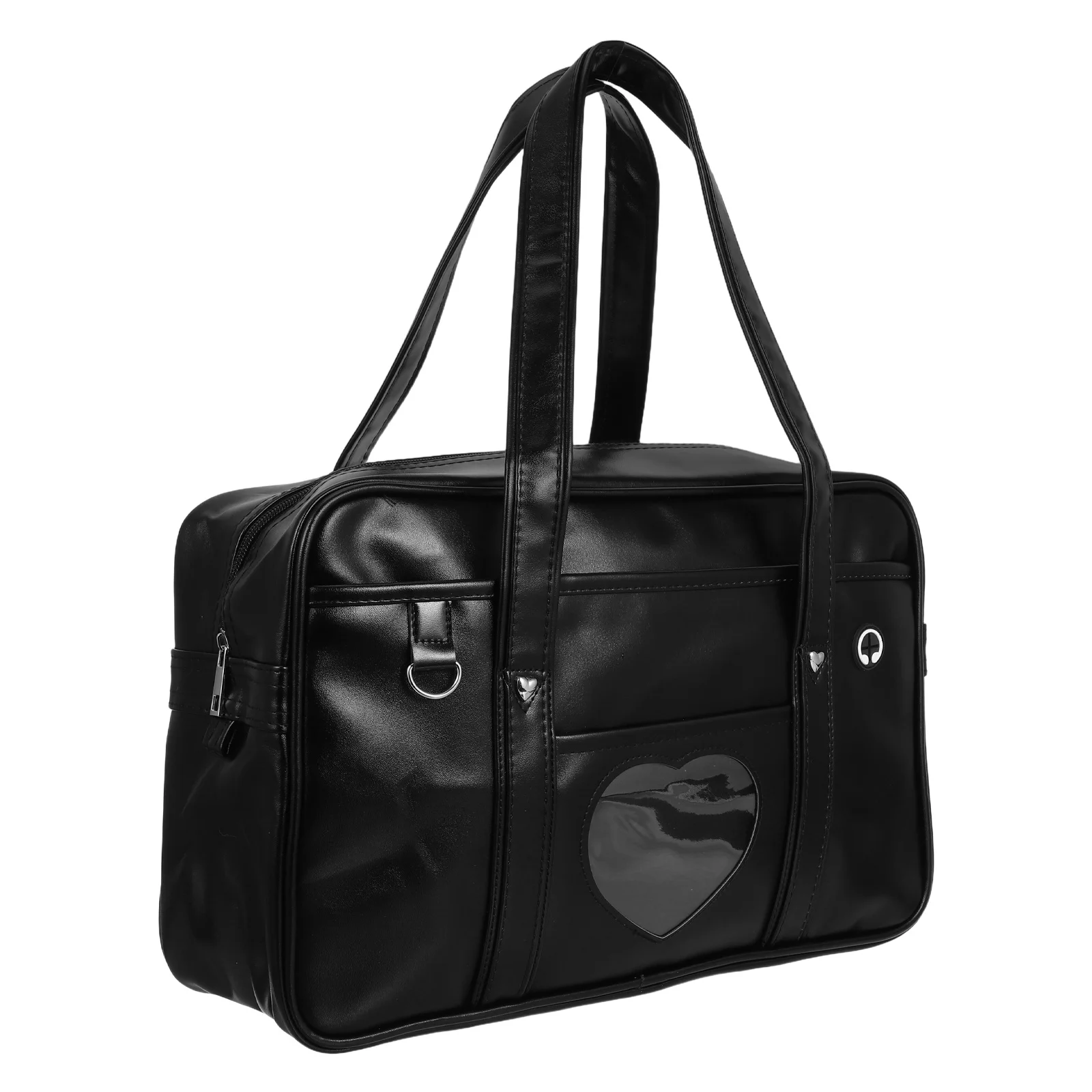 

Laptop Tote Bag Faux Waterproof Large Capacity Heart Design School Handbag Work Travel Computer Case PU Laptop Bag