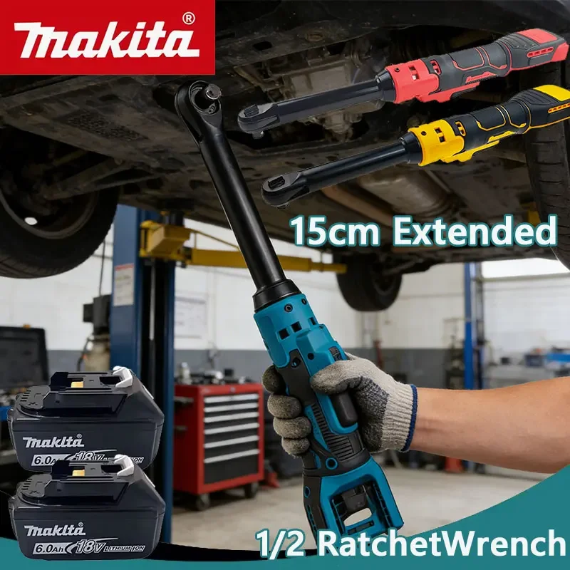

Бесщеточный электрический гайковерт Makita 1/2 дюйма с удлиненной головкой 15 см для снятия винтов, аккумуляторный шуруповерт, электроинструмент для Milwaukee/Dewalt