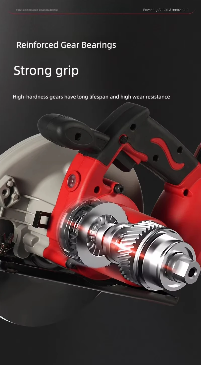 36V lithium battery circular saw portable cutting machine woodworking track saw stone cutting saw household