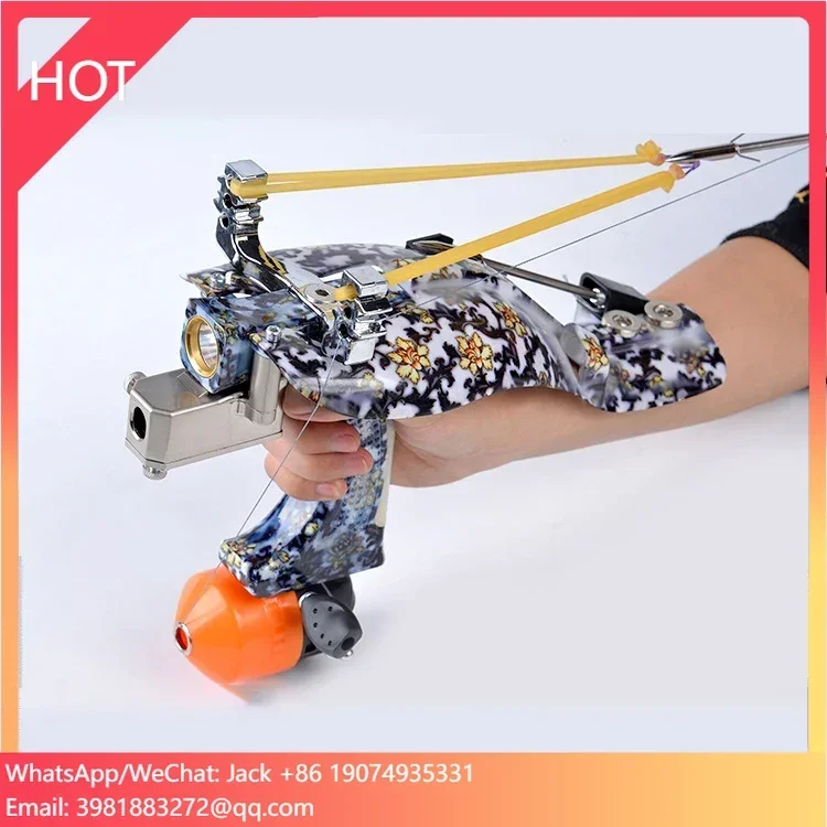 Archery Fishing Slingshot Set High Precision Powerful Hunting Fishing Catapult Outdoor Sports  Fishing Launcher Slingshot Set