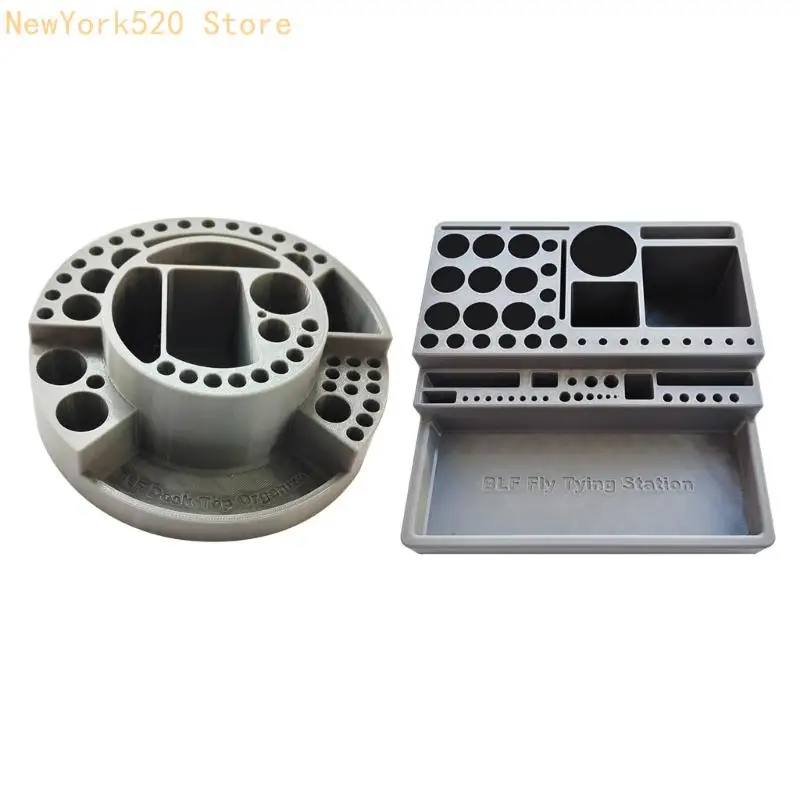 

N84C Fly Tying Materials Storage Desktop Storage Rack Small Lightweight Fly Tying