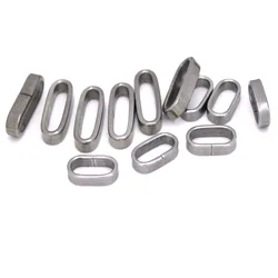 30Pcs/Lot Stainless Steel Charm Slider Spacer Beads/Fastener Cord String Crimping Rope End Clip for DIY Bracelet Jewelry Making