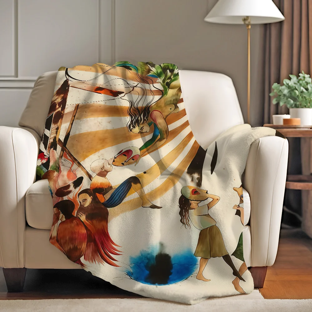 

Singer J-JID Blanket Warm And Soft Suitable For Bedroom Living Room Sofa Bed Office Travel Camping