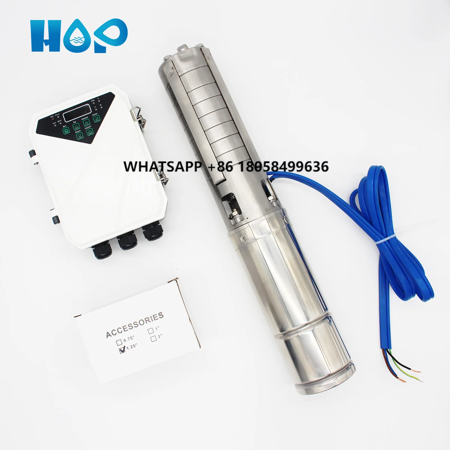 

High Pressure Multistage Solar Submersible Pump Clean Water Electric Power Source Automotive Industry Steel Customizable OEM