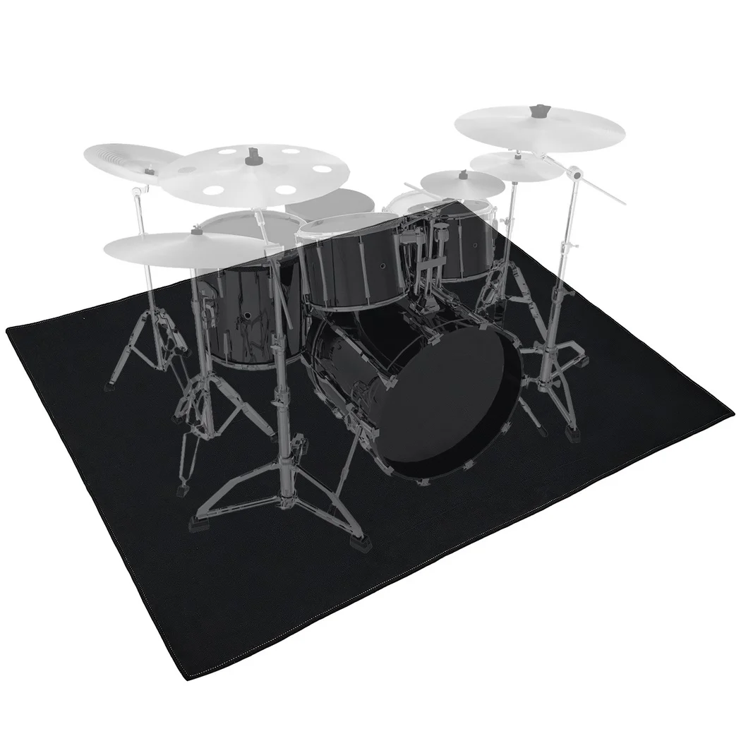 

Drum Rug Drum Mat Electrical Drum Carpet Soundproof Rug Pads Drum Accessories For Electric Drums Jazz Drum Set Gift For Drummers