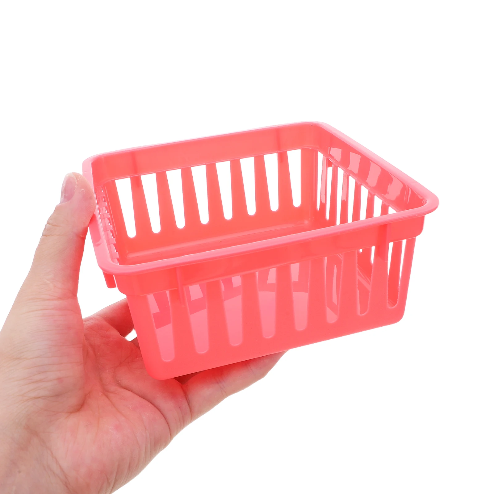 

8Pcs Square Stackable Storage Baskets Colorful Plastic Organizer for Office School Home Desk Accessories Organizer Bins for Desk