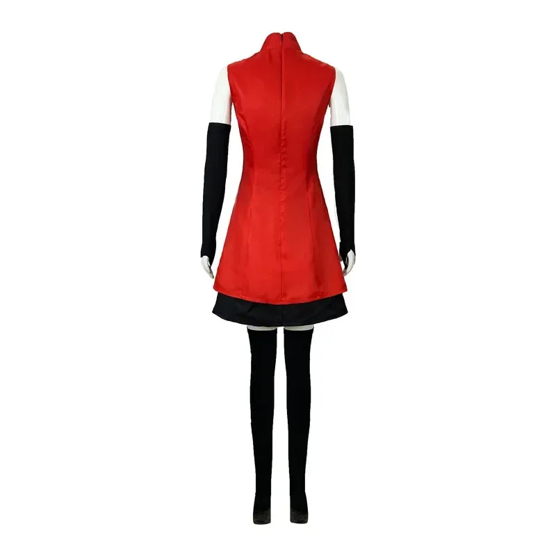 Hazbin Charlie Hotel Morningstar Cosplay Costumes Wig Red Dress Demon Fight State Outfit Anime Halloween Charlie Cosplay Clothes