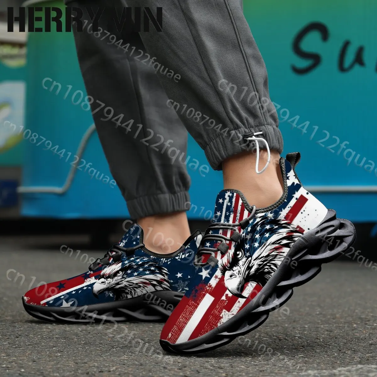 2026 Hot Selling American 250 Independence Day Youth Children Sneakers Anti Slip Boys Girl Exclusive American Flag Walking Shoes