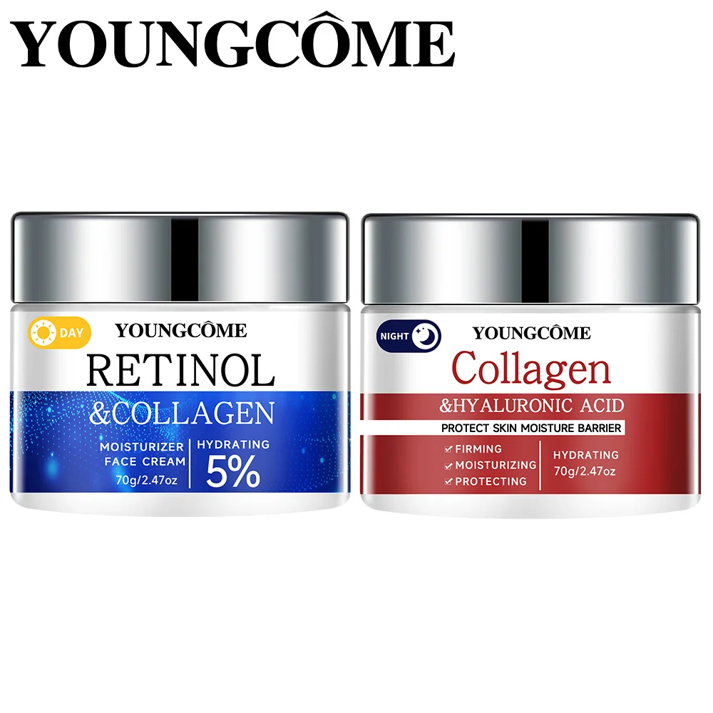 Crema Facial de Retinol y colágeno, reparación hidratante, esencia antienvejecimiento, cuidado de la piel Facial, crema Facial eliminadora de arrugas de líneas finas