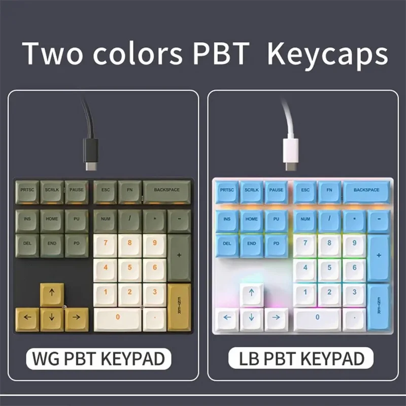 Imagem -05 - Teclado Mecânico com Fio com Luzes Multicoloridas Teclado Externo Interruptor com Fio Negócios e Dedicado Interruptor Azul e Vermelho 33 Chaves