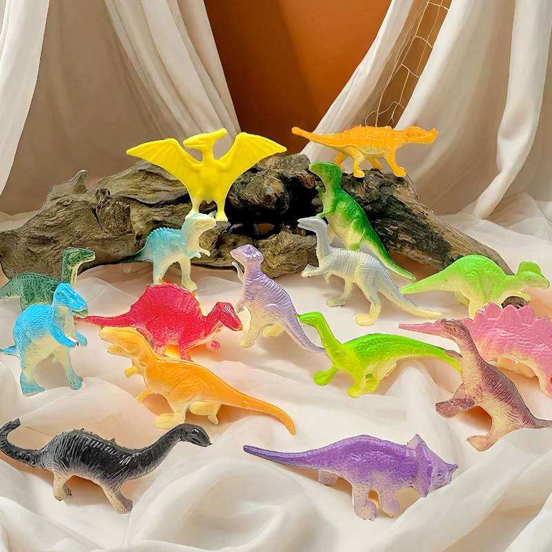 20PCS Dinosaurs Toys Set-Solid Dinosaurs Figures, Realistic Dinosaurs Trees & Rocks,Dinosaur Eggs and Nest,Kids Gifts