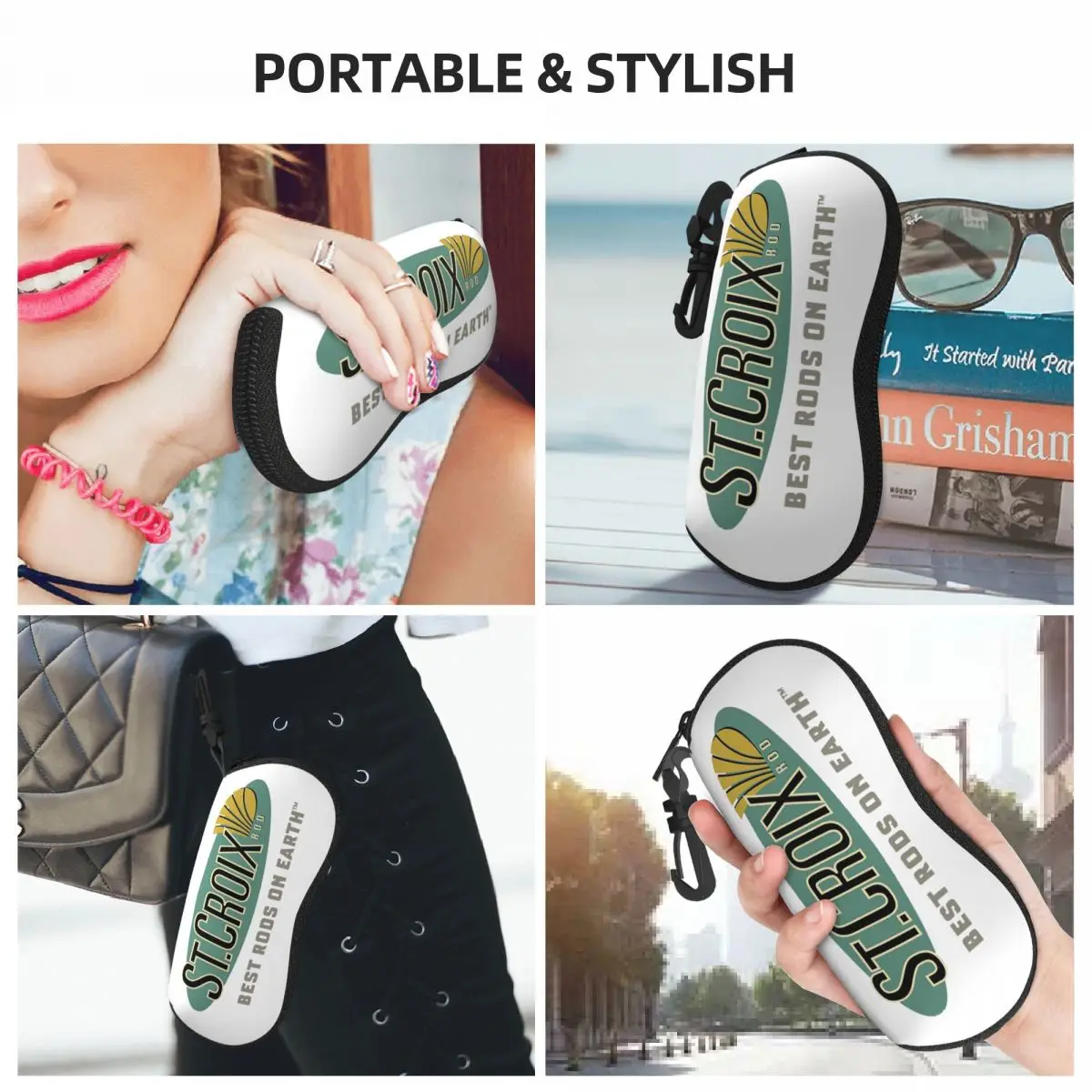 Life Love St Croix Merch シェルメガネケースプロテクターサングラスボックス女性男性ソフト眼鏡バッグポーチ