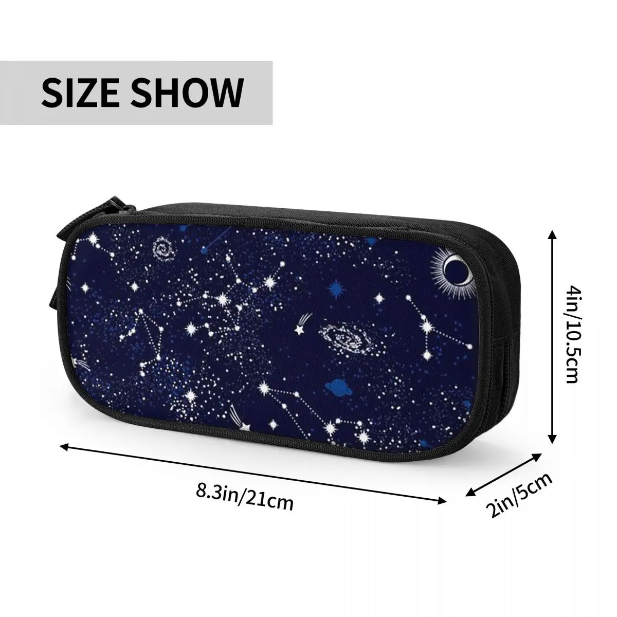 Constellation Star Clusters Galaxies Halloween Pencil Cases for Students Gifts Pen Box Pencil Bag Large Capacity Pencil Pouch