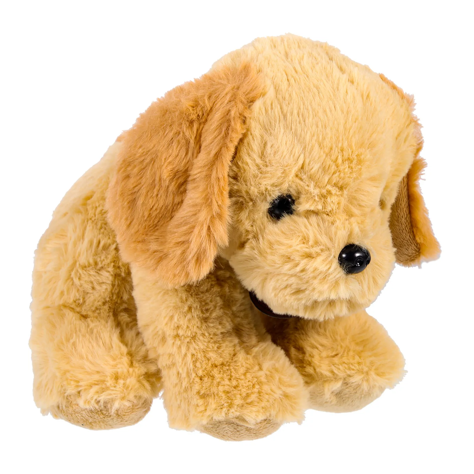 

Golden Retriever Stuffed Animal Adorable Sitting Puppy Smooth Texture Long-Lasting Shape Home Sofa Decor Holiday Birthday Gift
