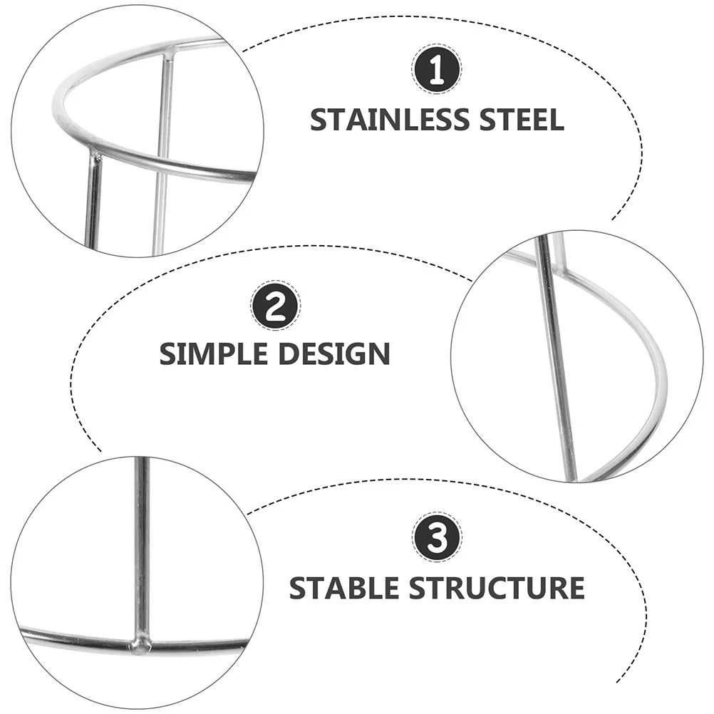 

2Pcs Stainless Steel Seafood Tray Holder Versatile Display Stand for Buffet Restaurant Food Serving Rack Seafood Tray Rack