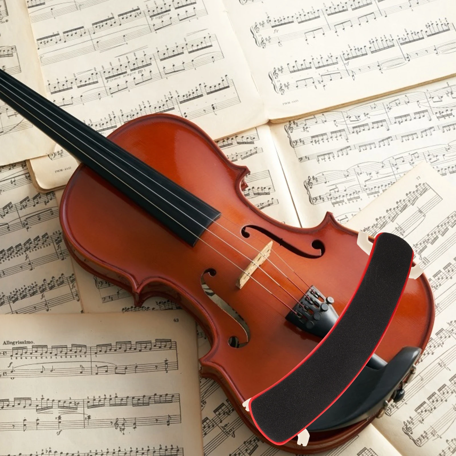 

1pc Violin Shoulder Pad Simple Rubber Material Portable Support For String Instruments Durable Lightweight Comfortable Fit