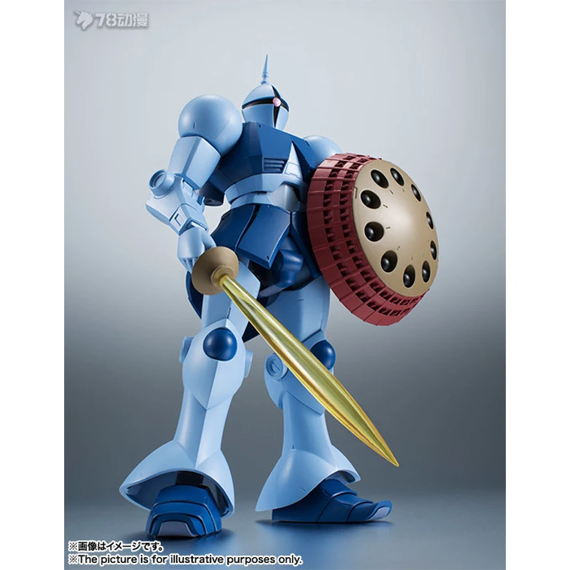 In Stock BANDAI Original GUNDAM ROBOT Series GYAN The Robot Spirits Anime Action Figure Model Toys desktop ornament Gifts view 3