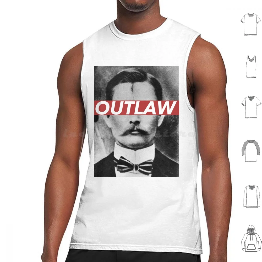 Camisetas sin mangas de Jesse James con estampado de algodón, estilo Outlaw Crime Wild Wild West, Jesse James Country Southern Gun Guns