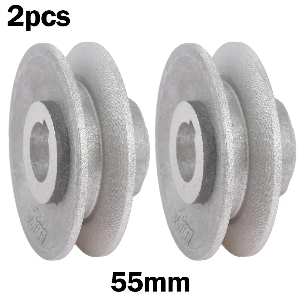 Poulie de moteur d'embrayage pour machine à coudre industrielle, fournitures de couture en déclin, bricolage, nouveau, 40mm, 50mm, 55mm, 60mm, 65mm, 2 pièces