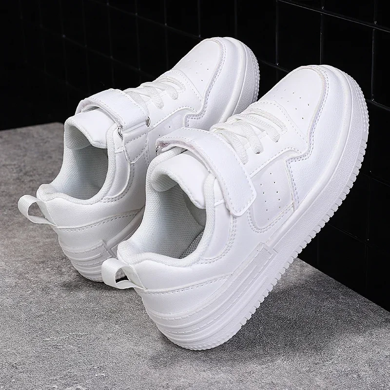 Chaussures de course décontractées pour enfants, baskets blanches pour enfants, chaussures de sport pour filles, chaussures respirantes pour