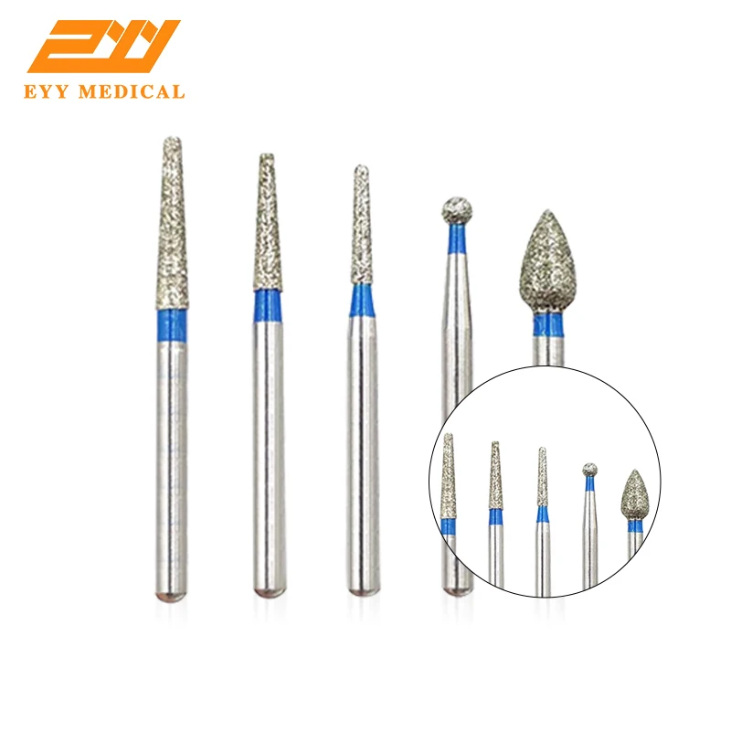 

EYY 10pcs/pack FG Dia 1.6MM Dental Drills High Speed Handpiece Diamond Bur All Series Teeth Whitening Dentistry Materials Supply