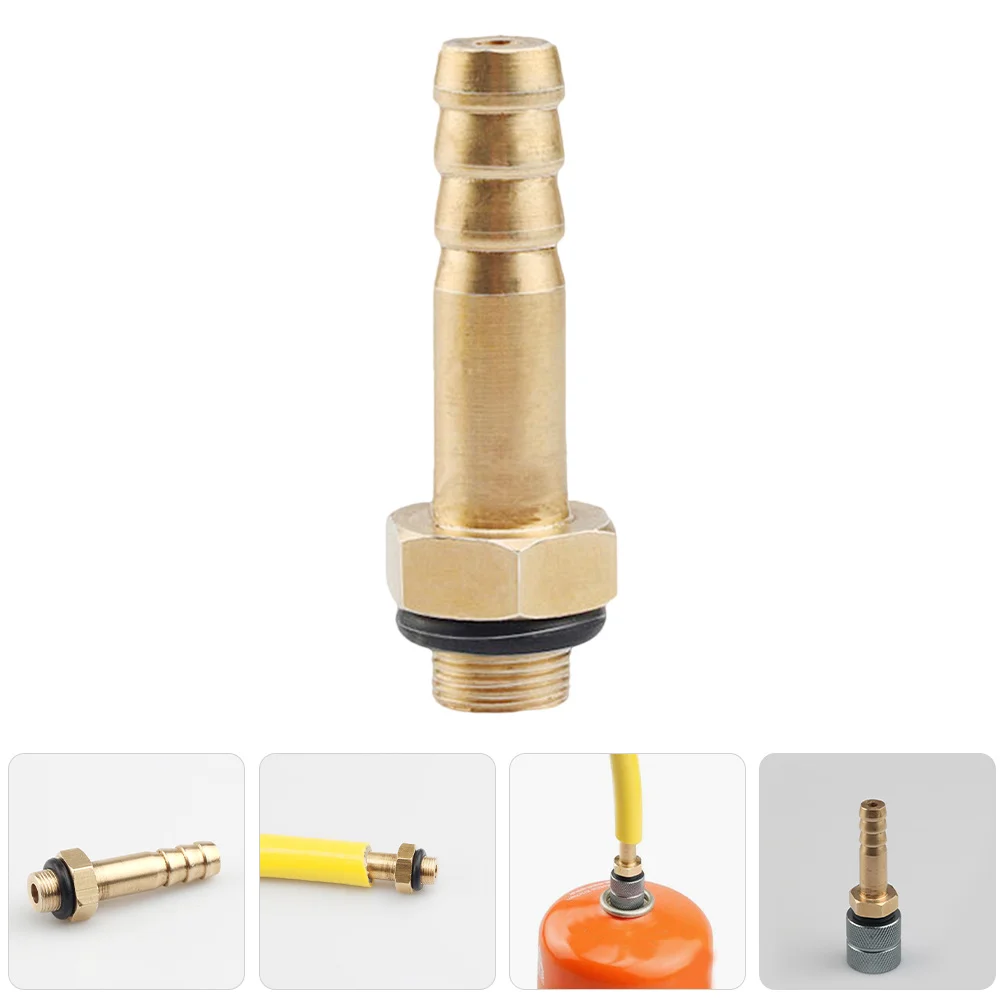 

2Pcs Gas Stove Valve Accessories Brass Barb Tee Fittings Hose 8-10Mm Gas Tank Adapter Easy Install for Outdoor Camping Grill
