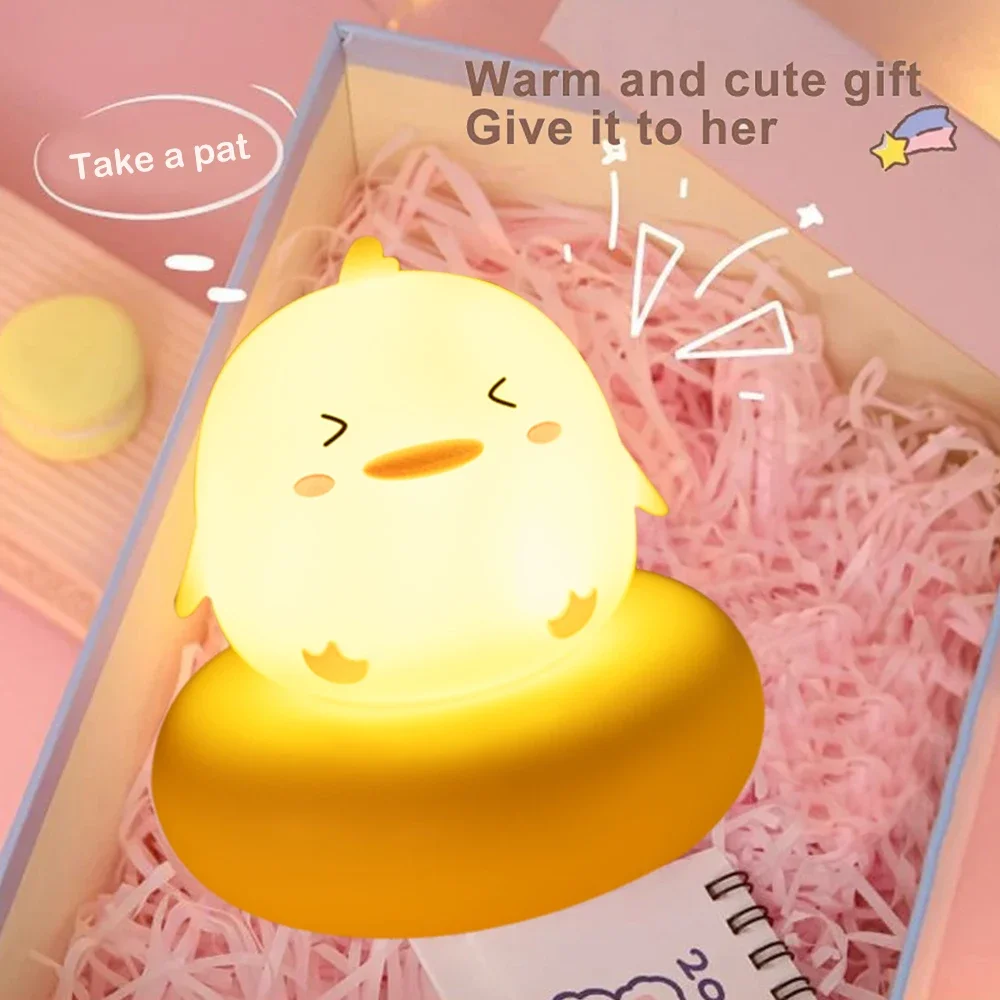 Animal Night Light 3 Level Dimmable Nursery Sleeping Lamp voice Control Nightlight for Breastfeeding Toddler Decor birthday gift