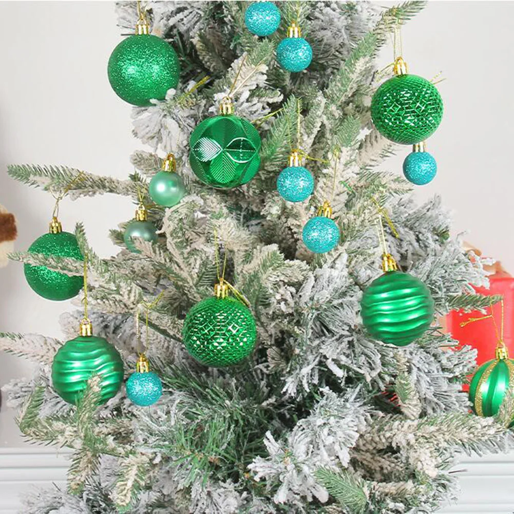 26pcs Christmas Balls Christmas Baubles Shatterproof Christmas Ornaments Set Hanging Ball Set for Xmas Tree Wedding Party Decor