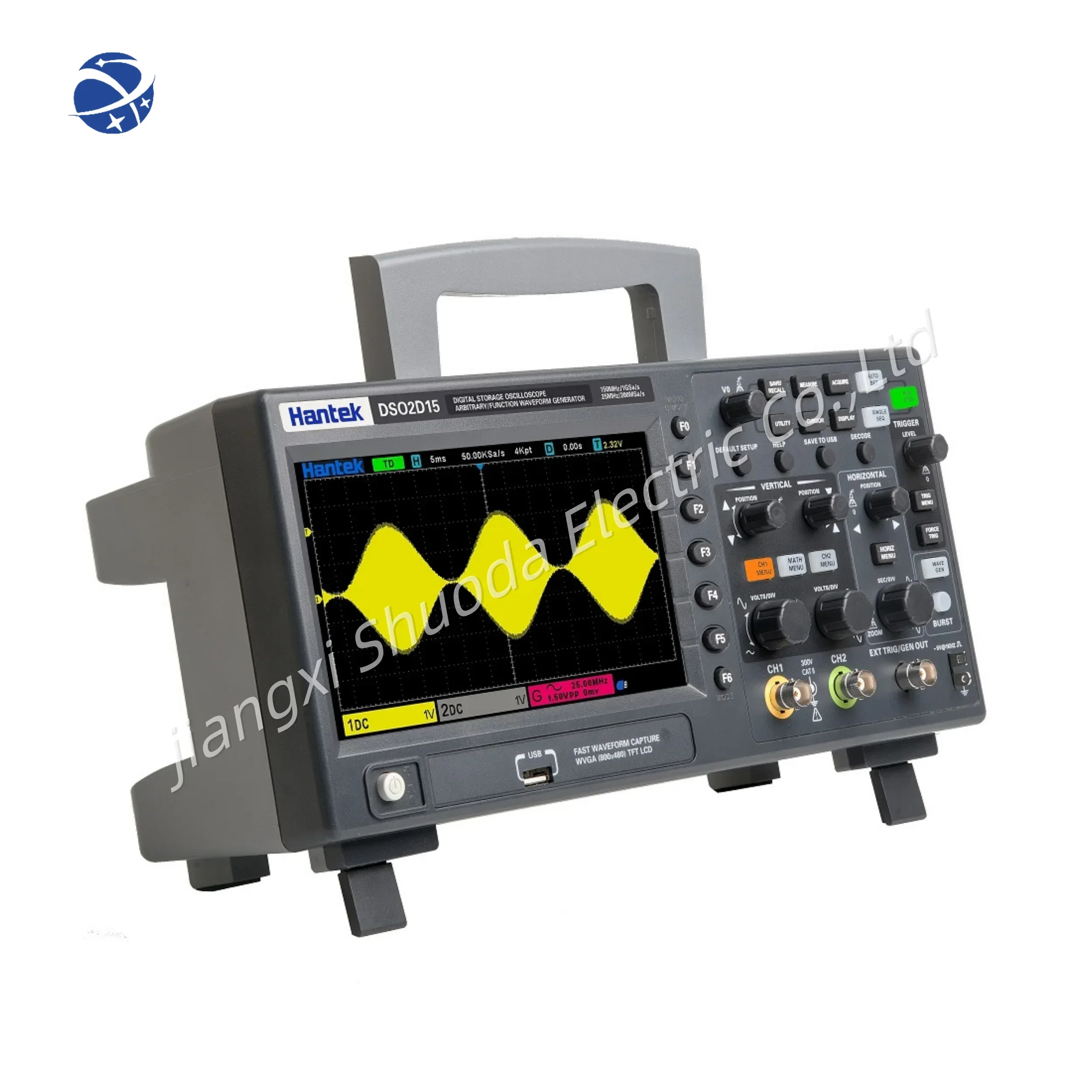 

DSO2C15 Oscilloscope 2ch Channel 150mhz 1gsa/s Sampling Rate Dual-channel Digital Economical Storage Oscilloscope