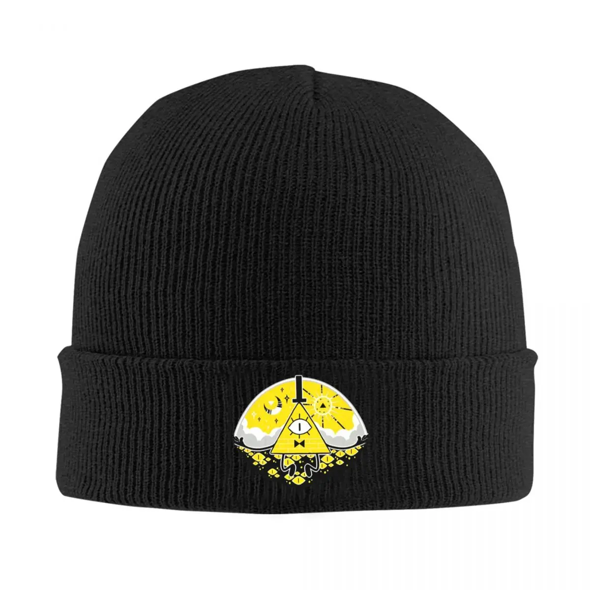 Gravity Falls Bill Cipher Knitted Hat Beanies Winter Hat Warm Unisex Casual Caps for Men Women Gift