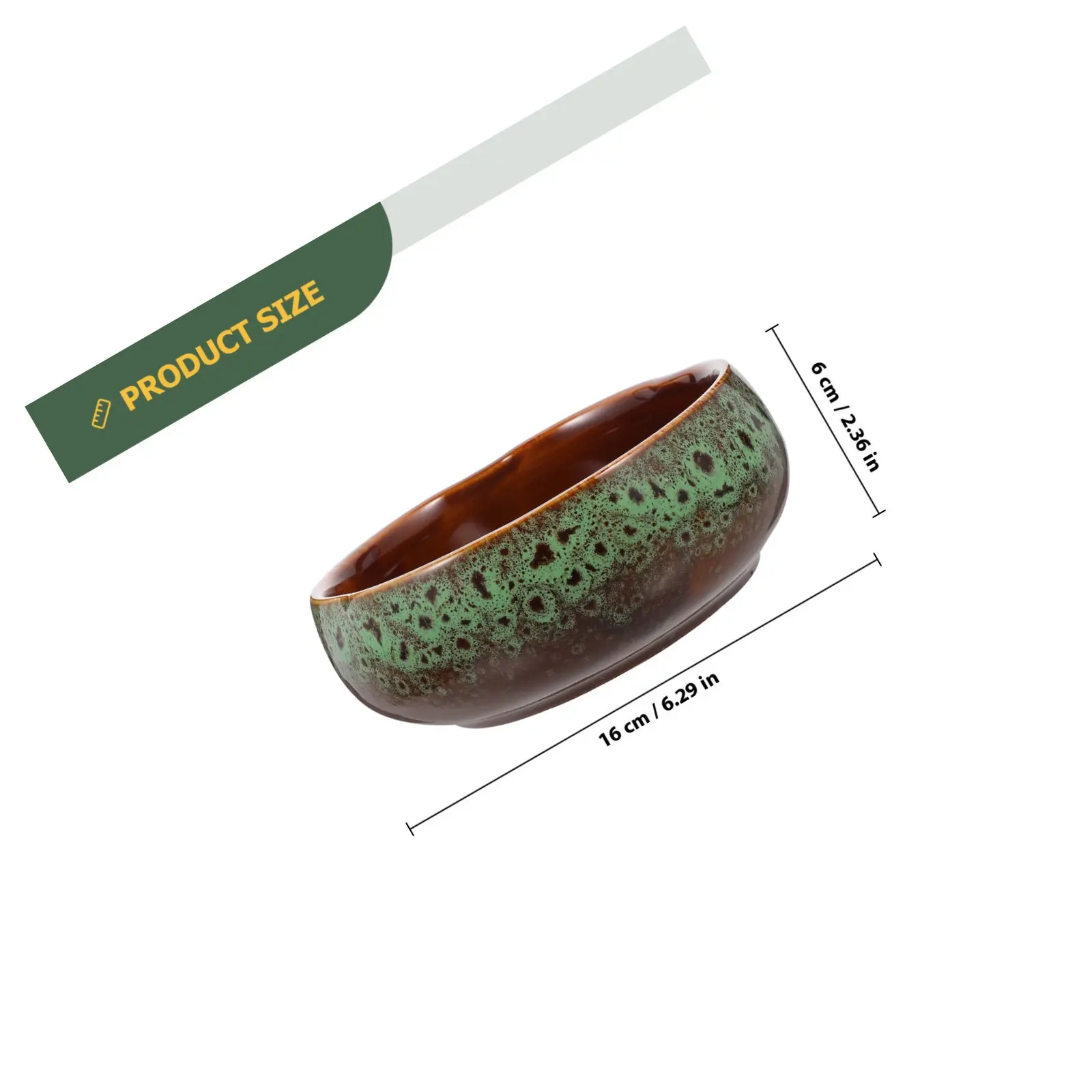 Hydroponic Non-Hole Ceramic Deep Plant Pot Daffodil Narcissus Planter Water Storage Bowl for Home Garden Decoration