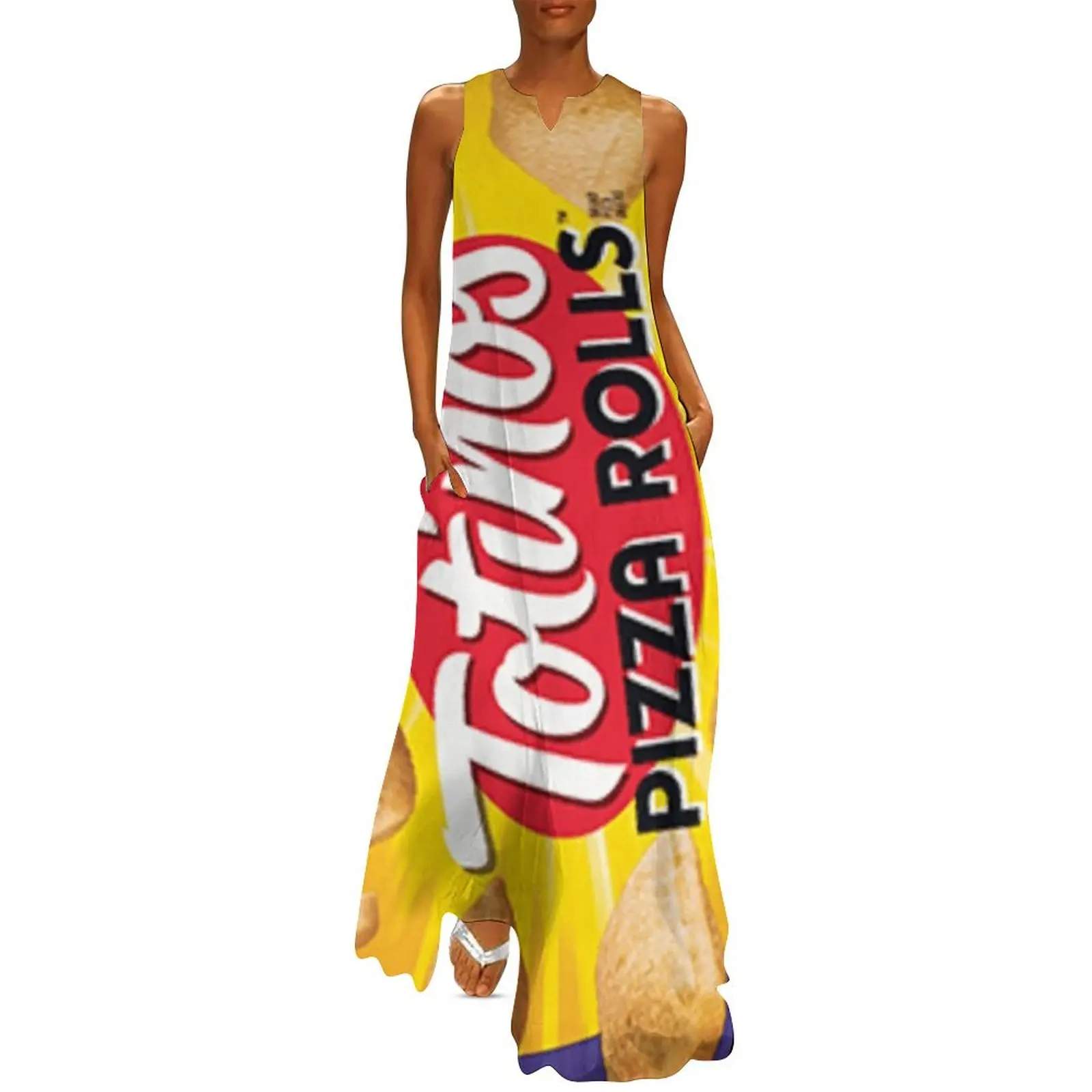 

Pizza Rolls Long Dress Female clothing summer woman dress 2024 summer dress woman 2024 long dresses for women