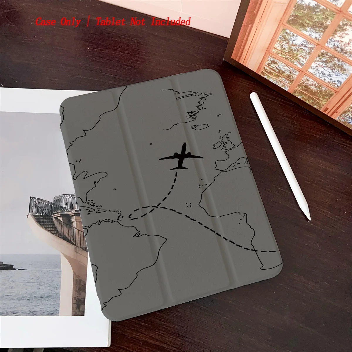 Airplane Pattern iPad Case - Shockproof Durable Cover for Apple Pro/Air/Mini