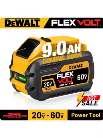 Original DEWALT battery, 20V, 6AH, rechargeable lithium ion battery, DEWALT, DCB115, DCB118, fast charging, DEWALT tool battery