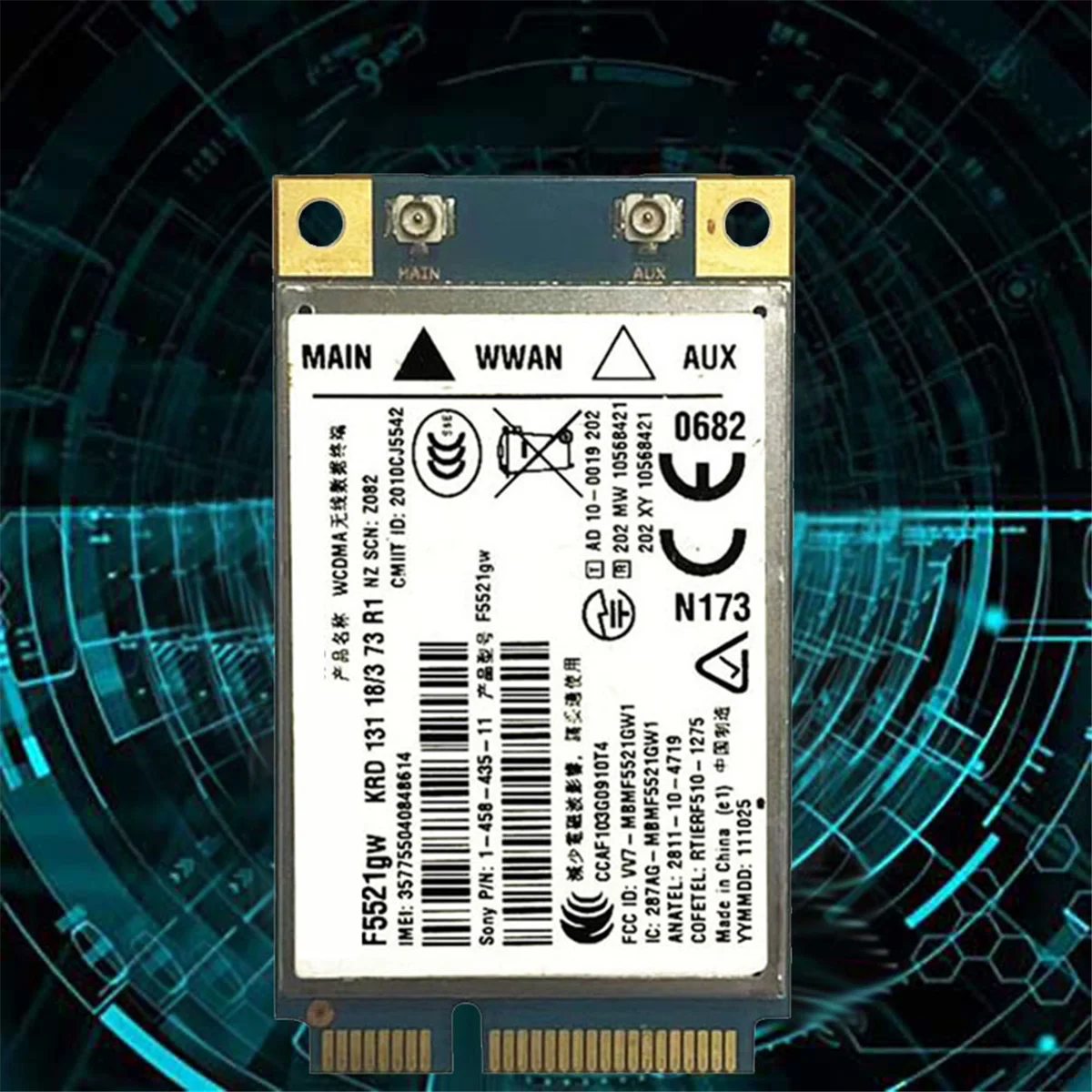 Kartu WWAN Universal F5521GW Gobi3000 HSPA EDGE 21Mbps 3G kartu WWAN WANL