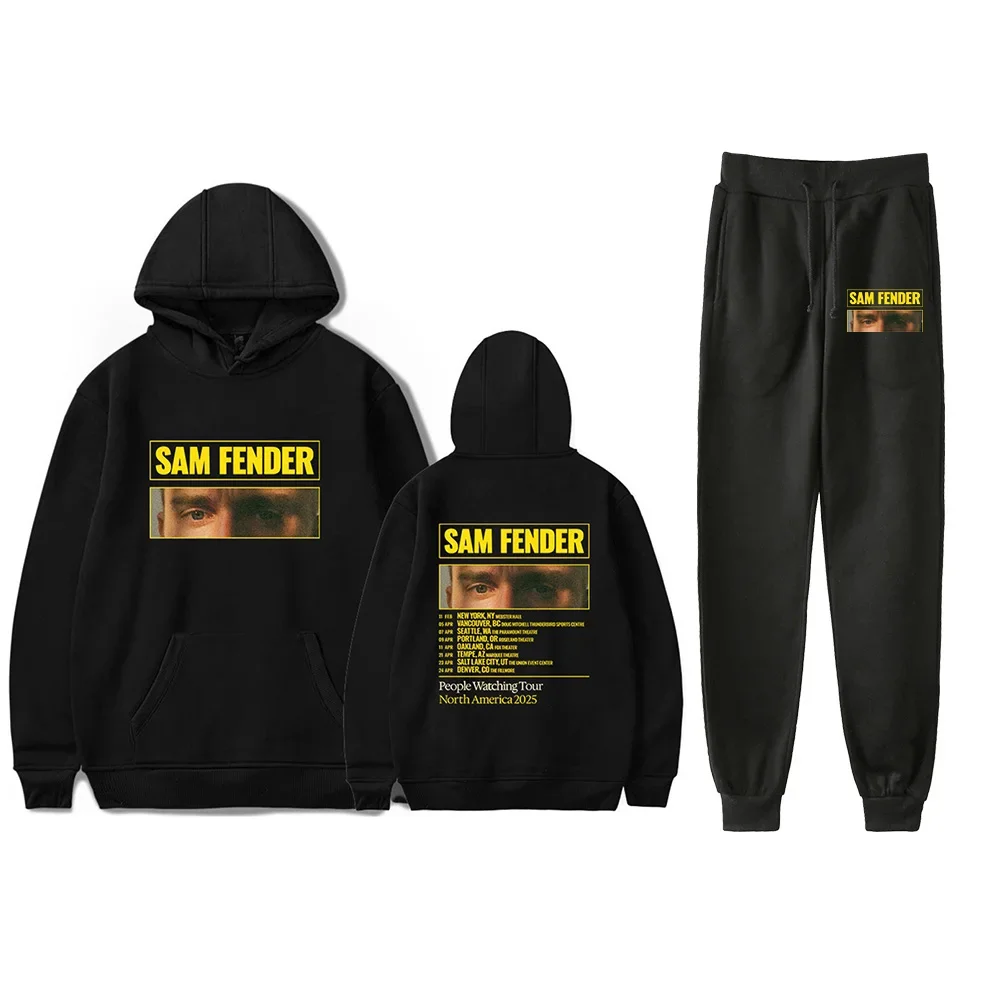 Sam Fender People Watching Tour 2025 Tracksuit Men Sets Fashion Sporting Suit Hooded Sweatshirt + Sweatpants 2 Pieces Set