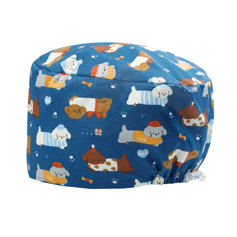 หมวกผ่าตัดแบบปรับได้ หมวกแพทย์ หมวกพยาบาล สำหรับแพทย์ พยาบาล ทันตแพทย์ สัตวแพทย์ ศัลยกรรม K1225