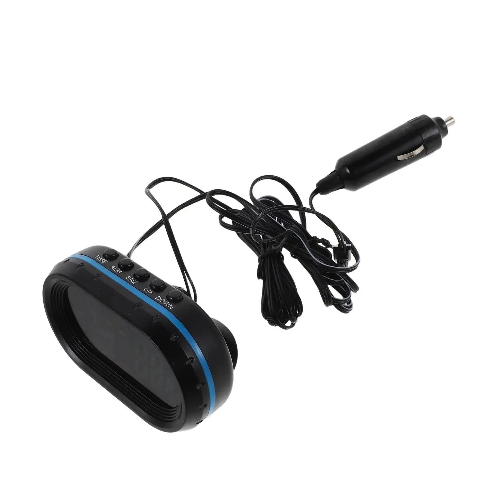Car Temperature Clock Automotive Gauge Adhesive Dashboard Automobile Thermometers Alarm
