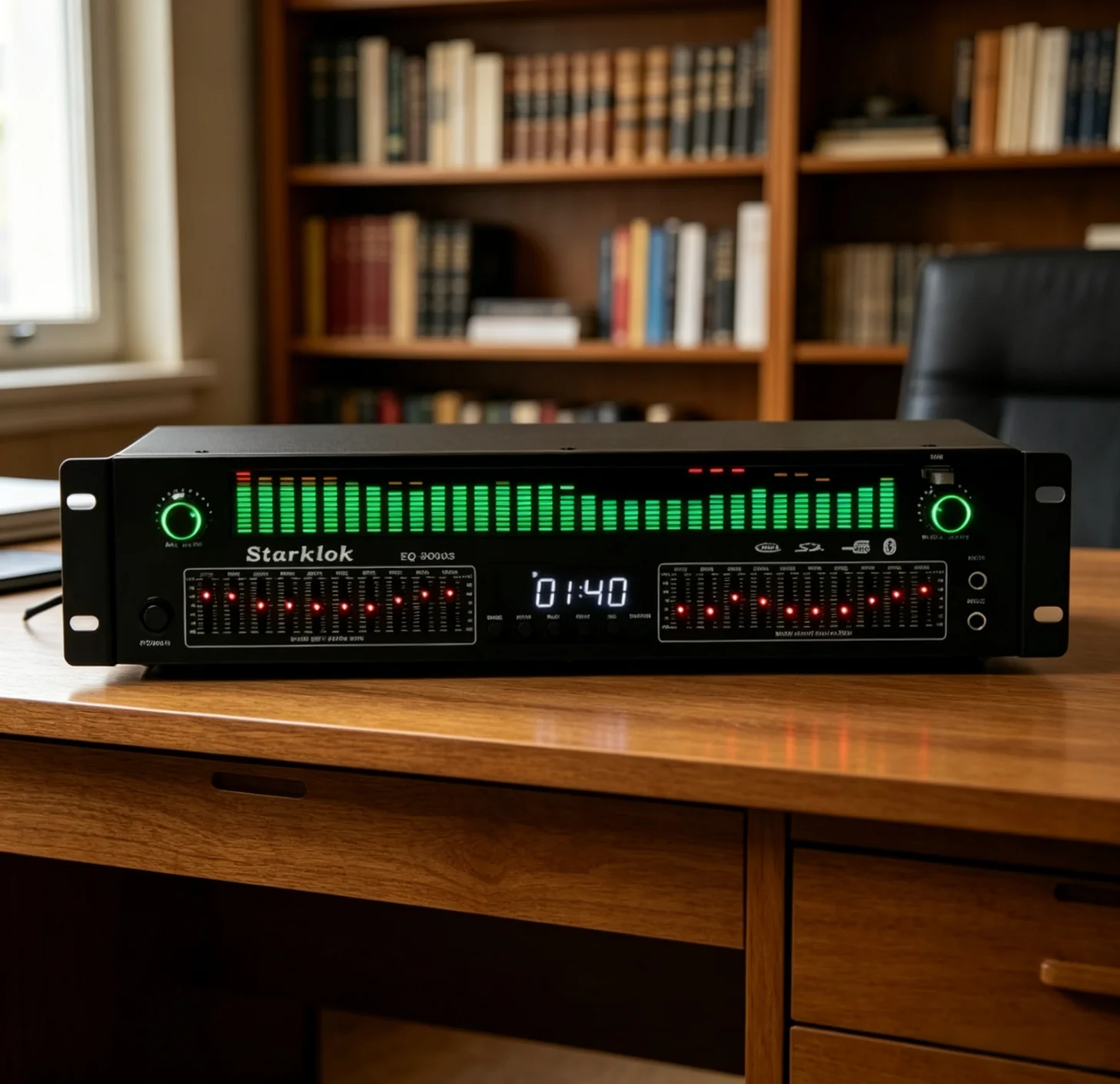 EQ9000 Equalizer 31-Stage Digital Professional Audio Tuner Noise Reduction Stage Player Bluetooth Fiber Coaxial Digital Audio