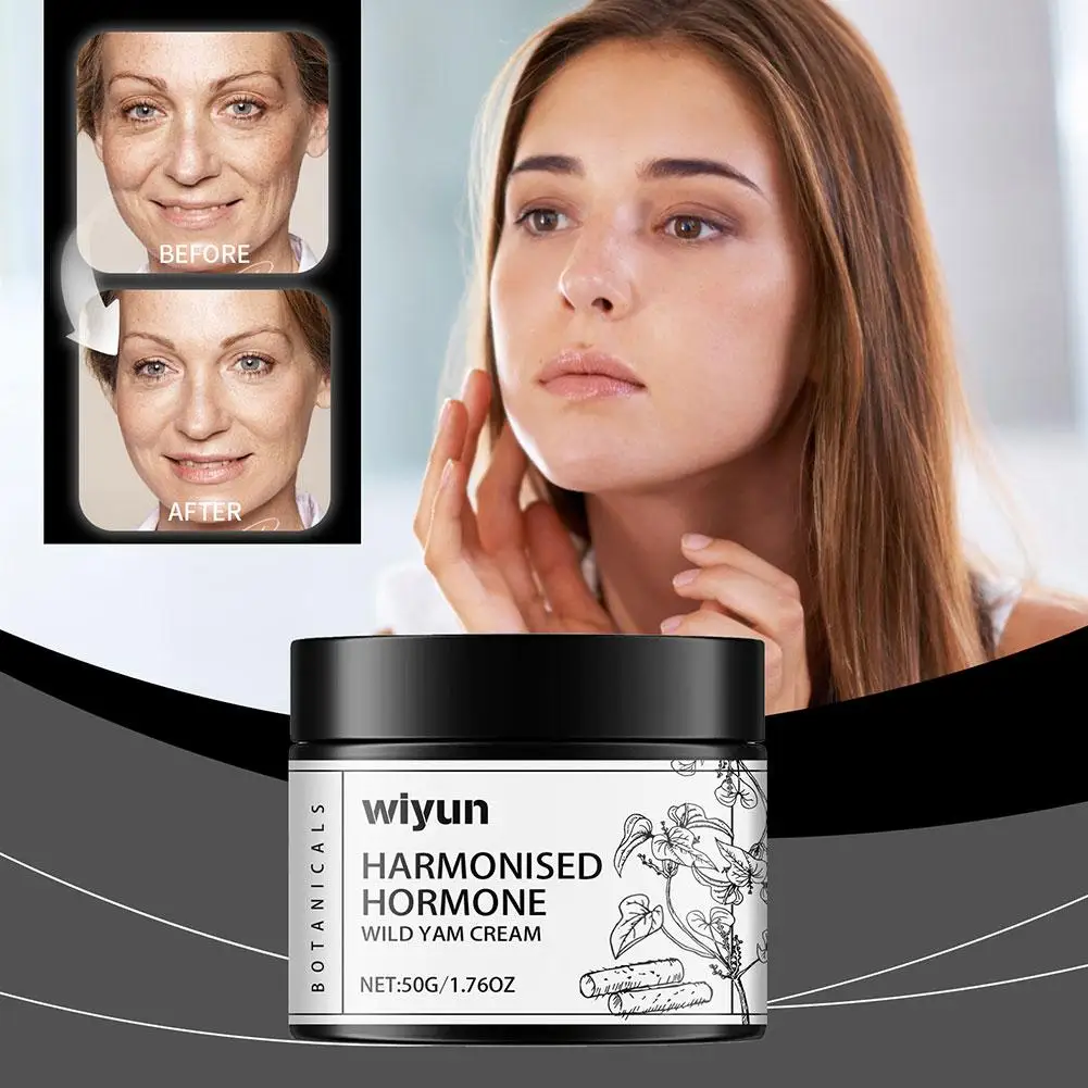 Wild Yam Cream For Hormone Balance Menopause Support Wild Yam Cream Women Moisturizing Facial Cream Brightening Firming Ski V5D3