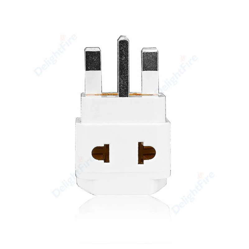 UK Plug Adapter 3Pin Type G American Korea France European EU To UK British SG Universal Travel Adapter 2 Power Port Converter