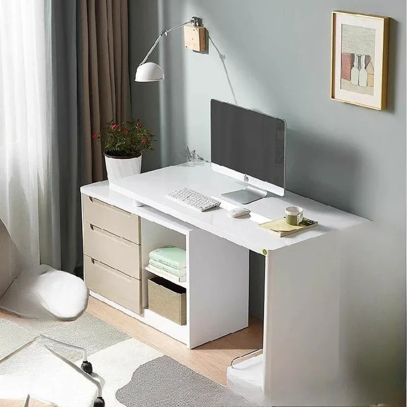 XX Minimalist Organizers Office Desk White Bedroom Computer Crafts Office Desk Modern Display Escritorio Oficina Unique Furnitur