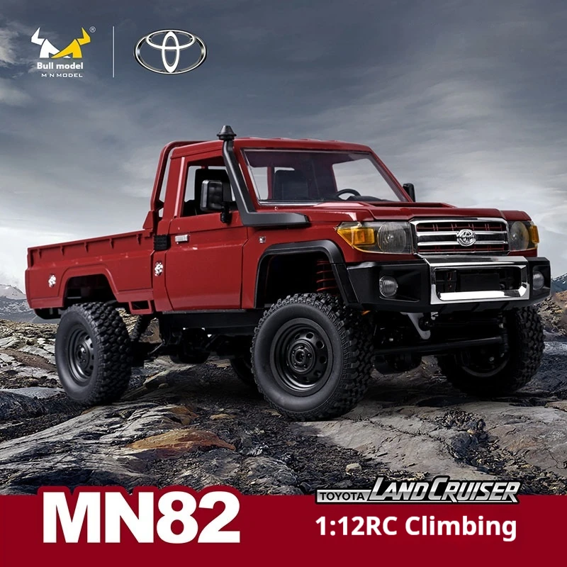 Zwn Mn82 ريترو Rc سيارة مع أضواء Led محاكاة كاملة النطاق Lc79 المهنية 4wd التحكم عن بعد لاقط Rc Truck1:12 نموذج اللعب