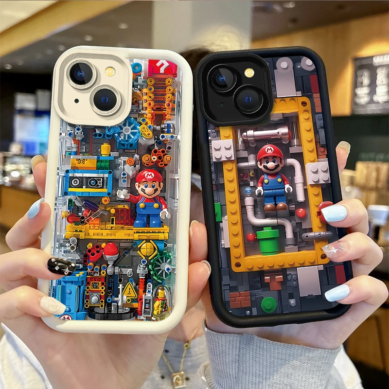 New Super Mario Bros Game Phone Case for iPhone16 15 14 13 12 11 Pro Max 16 15 14 8 7 Plus X XS Max 8 7 Non-Slip Silicone Covers